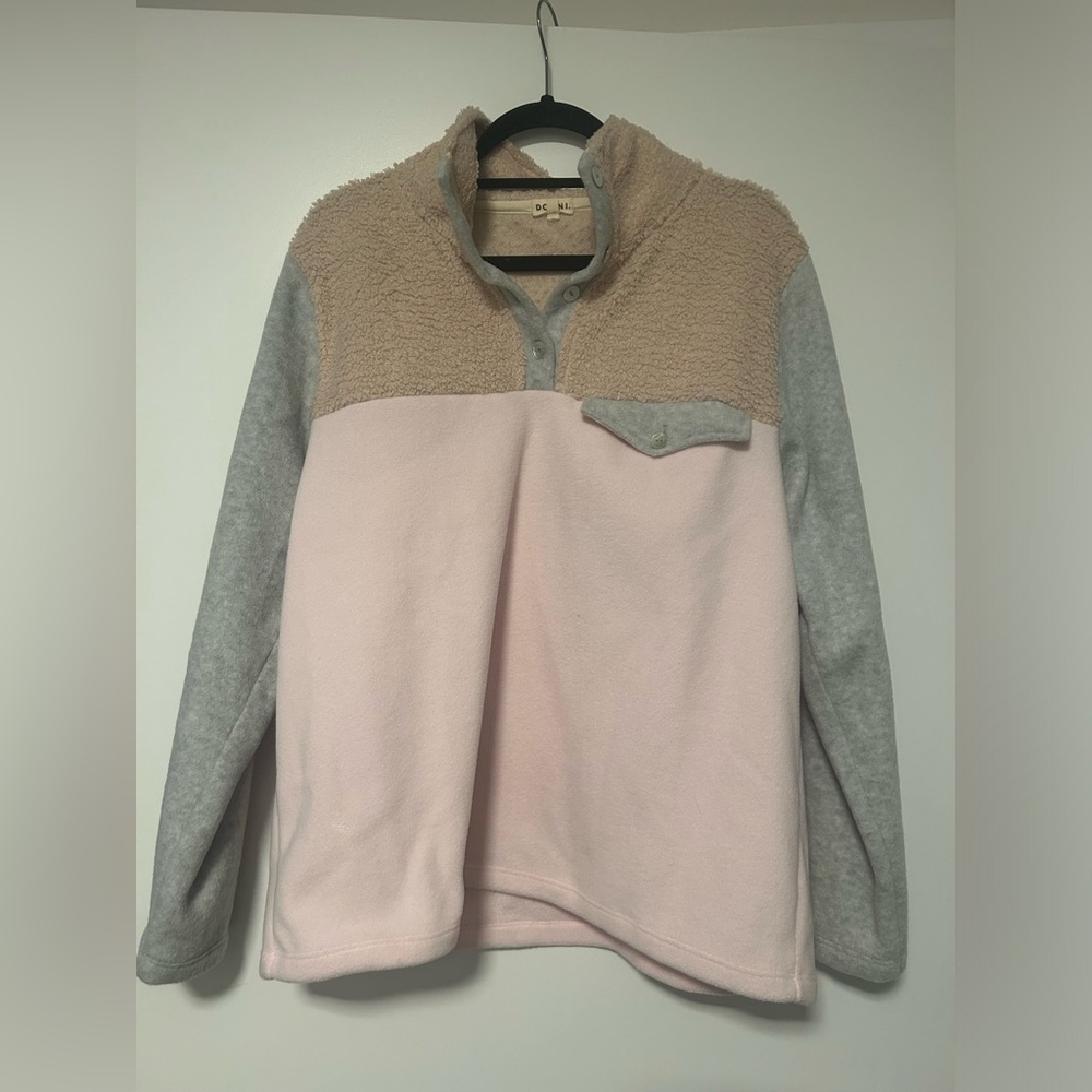Donni Tri Mini Sherpa Pullover